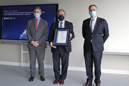 Aenor reconoce a Enaire por sus sistemas operacionales de navegación aérea