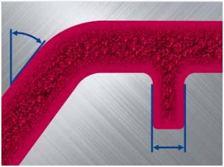 Estimación de contracción para el diseño de piezas moldeadas mediante inyección de espuma