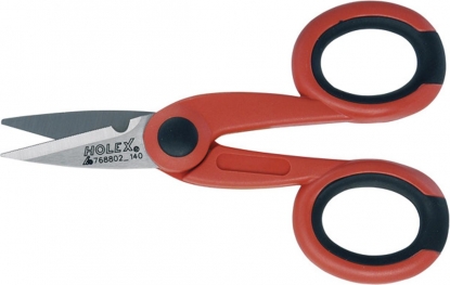 Tijeras para electricista con mango de dos componentes y cortaalambres