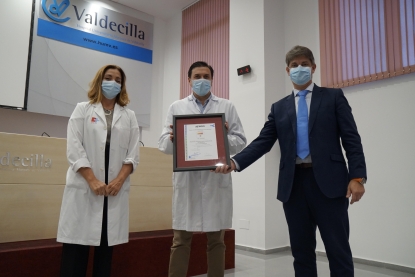 Aenor certifica las buenas prácticas del Hospital Universitario Marqués de Valdecilla