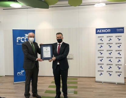 Aenor certifica los protocolos frente a la COVID-19 de FCC Medio Ambiente