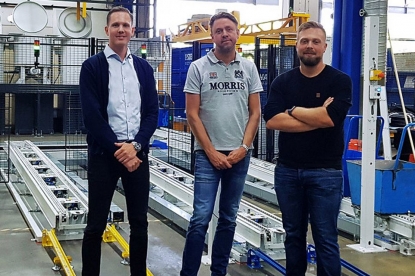 Los sistemas de transporte Knoll, básicos en la manipulación automatizada de virutas de Bufab Lann