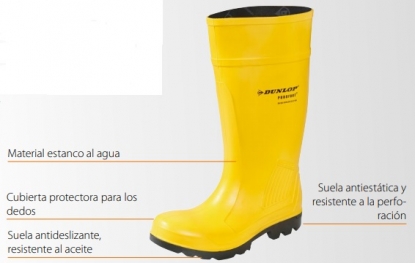 Botas impermeables con material polímero