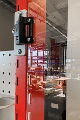 Pared separadora protectora giratoria