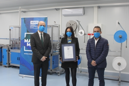 Las mascarillas higiénicas reutilizables y lavables de Making Mask, certificadas por Aenor