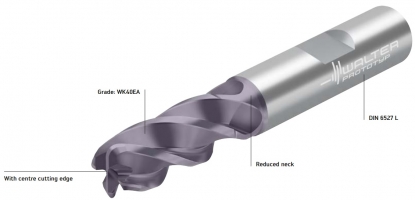 Fresa de metal duro para titanio