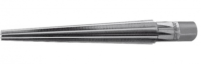 Escariador de mano de ranuras rectas con filos en ascenso cónico