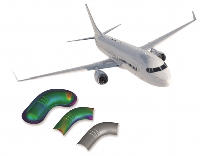 Simulación de procesos de conformado de pieza metálica para el sector aeroespacial