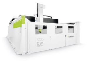 Fresadora de pórtico con unos recorridos de 7.000 x 3.500 x 2.000 mm