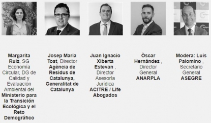 La sesión 'Legislación sobre el reciclaje' tratará sobre la nueva Ley de Residuos