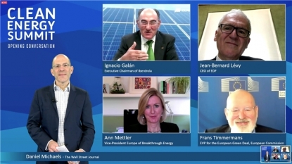 Ignacio Galán, presidente de Iberdrola reivindica el liderazgo de Europa en la reactivación verde de la industria y del empleo