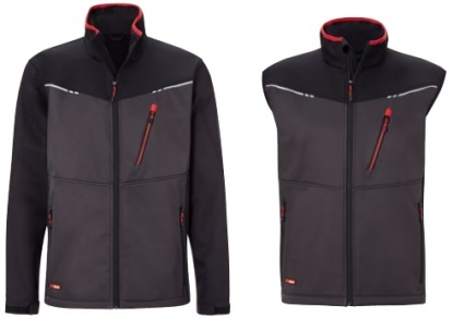 Chaquetas y chalecos con tiras reflectantes