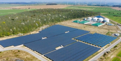 El parque solar de Menteroda se prepara para el futuro con el controlador industrial PLCnext de Phoenix Contact