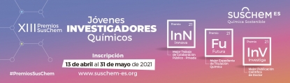 Se abre la convocatoria de la XIII Edición de los Premios SusChem