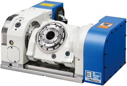 Mesa rotativa NC inclinada con placa frontal de 180 mm y con precisión de indexación de 20 segundos