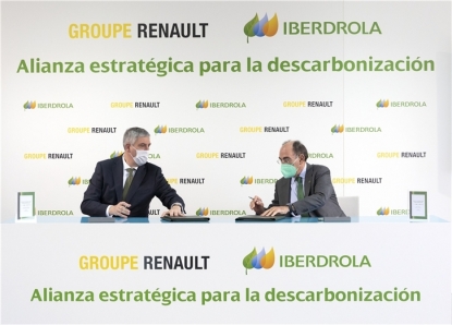Grupo Renault se alía con Iberdrola para alcanzar la huella de carbono cero en sus fábricas