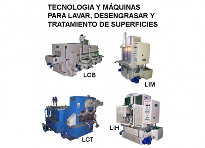 Máquinas automáticas para lavar y desengrasar que pueden realizar tratamientos complementarios