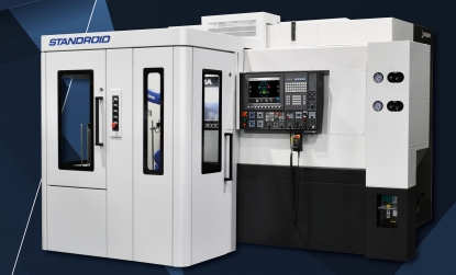 Solución de automatización flexible que combina torno y sistema robótico