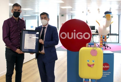 Ouigo se estrena con la certificación de sus protocolos frente a la COVID-19