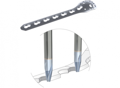 Herramientas cónicas para placas óseas