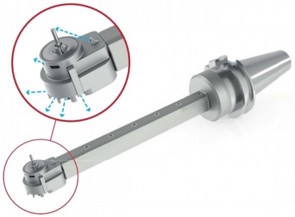 Husillo para un trabajo preciso en espacios pequeños y difíciles de alcanzar