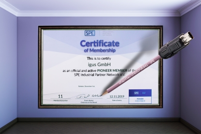 igus recibe la distinción de “Pioneer Member” por parte de la red de socios industriales SPE