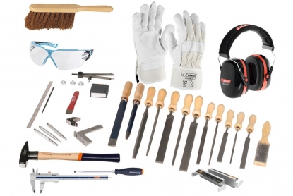 Juego de herramientas de formación de 43 piezas sin caja plegable para mecánicos industriales