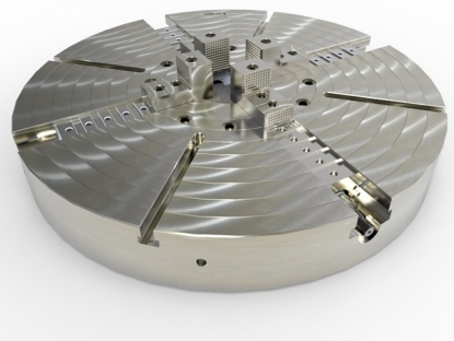 Platos de 4 garras independientes para trabajos pesados