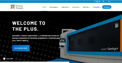 Prima Power presenta su nuevo sitio web interactivo