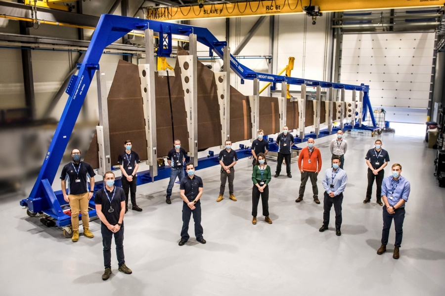 Airbus comienza el montaje del primer prototipo futuro de "ala ecológica"