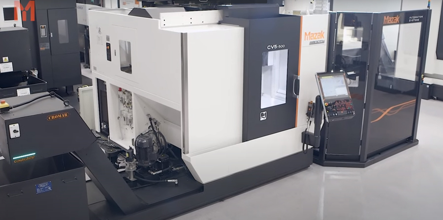 CV5 500 + MA-20/400, la solución automatizada de 5 ejes de Mazak asequible y productiva