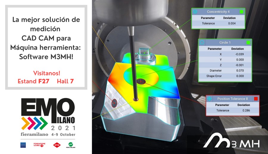 Innovalia Metrology presenta el software M3MH en EMO MILANO 2021
