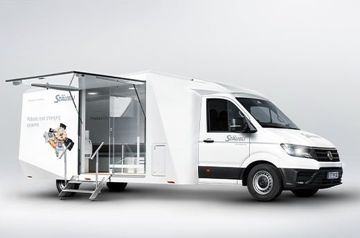 La Demovan de Stäubli vuelve a la carretera con la amplia gama de soluciones MPS