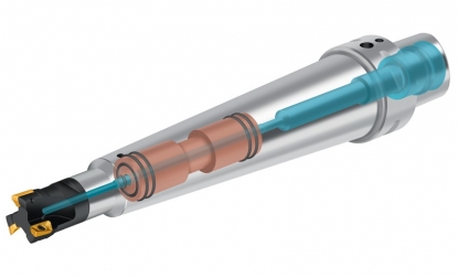 Fijación de fresado con amortiguación de vibraciones para diámetros pequeños