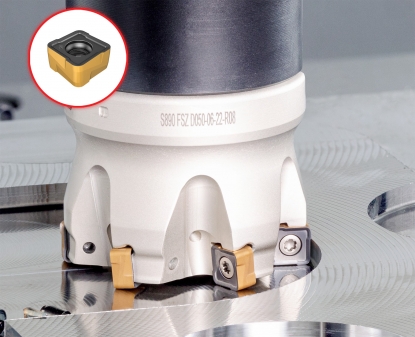 Fresas con plaquitas cuadradas de 8 filos para escuadrado y planeado de desbaste y semiacabado