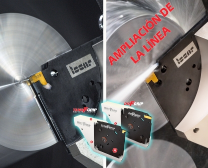 Sistema de tronzado con nuevos bloques y adaptadores, y bloques con multiconexión