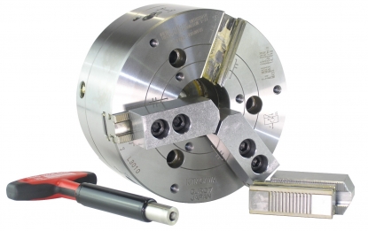 Plato de 3 garras de 178 mm de cambio rápido y de gran paso de barra