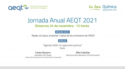 La Jornada Anual AEQT 2021 abordará el papel de la química en la consecución de los ODS