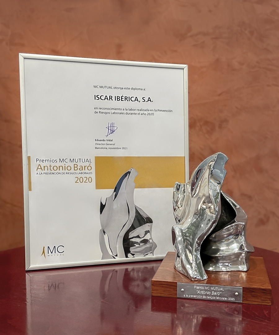 MC MUTUAL reconoce el compromiso con la prevención de riesgos laborales de Iscar Ibérica