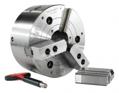 Plato de 3 garras de 254 mm de cambio rápido y de gran paso de barra