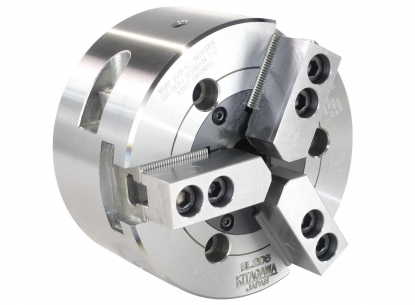 Plato automático de 3 garras de 165 mm con paso de barra de 28 mm