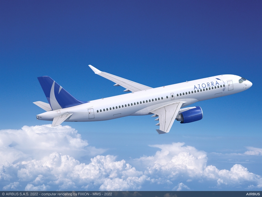 Azorra encarga 22 aviones de la Familia A220 de Airbus