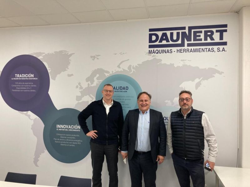 Martin Winterstein de Anca visita Daunert y confirma la presencia de máquinas y soluciones de la firma en BIEMH
