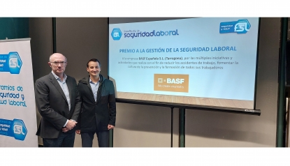 Basf, reconocida en Sicur con el Premio a la Gestión de la Seguridad Laboral