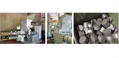 Prensas de briquetas hidráulicas para lodos de rectificado, bruñido, lapeado y superacabado