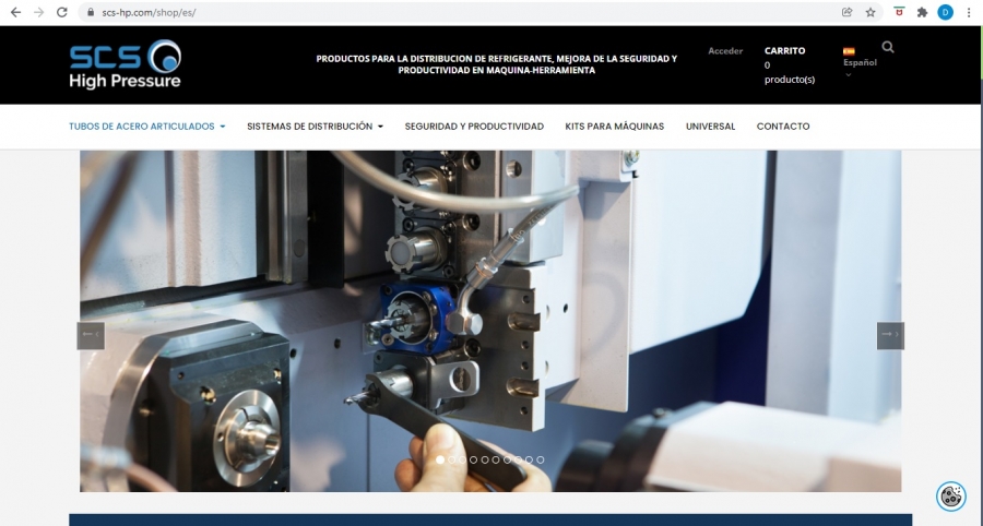 SCS High Pressure pone en marcha su tienda on-line