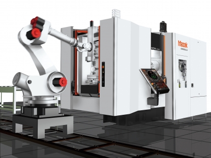 Centro de mecanizado horizontal con sistema de automatización, idóneo para el sector de automoción