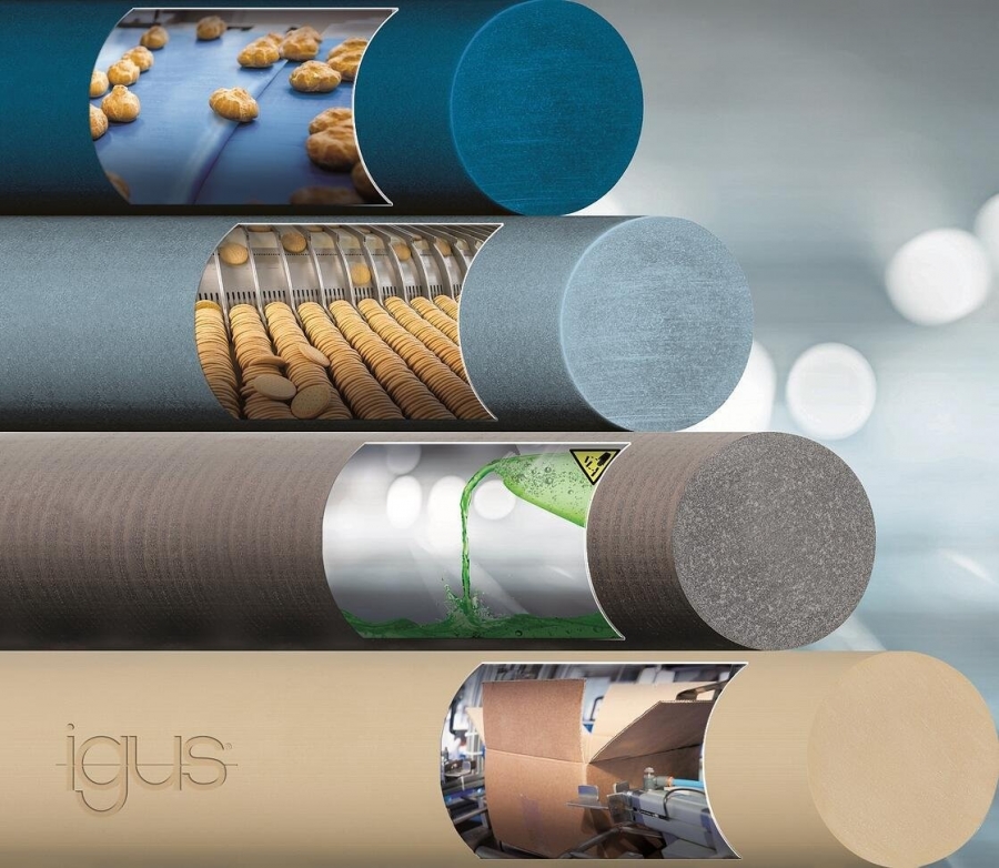 igus presenta nuevos materiales para barras de mecanizado aptos para el sector alimentario