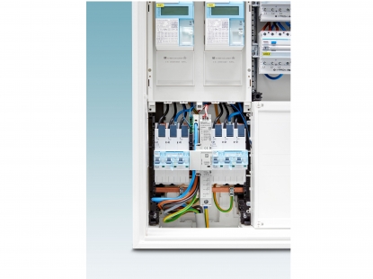 Descargador combinado contra rayos y sobretensiones para la centralización de contadores