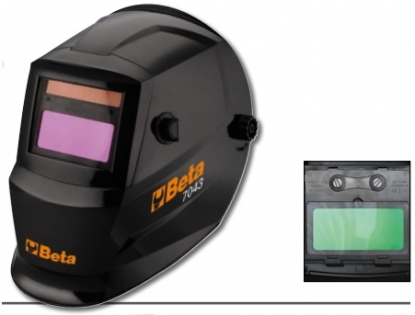 Máscara auto-oscurecible para soldadura con un área de visión de 92 x 43 mm